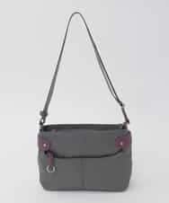 BKRAG91140 MK MICHEL KLEIN BAG(MK ミッシェルクラン バッグ) 【撥水/軽量】アクセントレザーコンパクトショルダーバッグ グレー