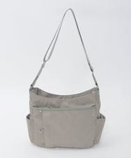 BKRAG94160 MK MICHEL KLEIN BAG(MK ミッシェルクラン バッグ) [撥水/軽量]アクセントレザーショルダーバッグ ベージュ×グリーン