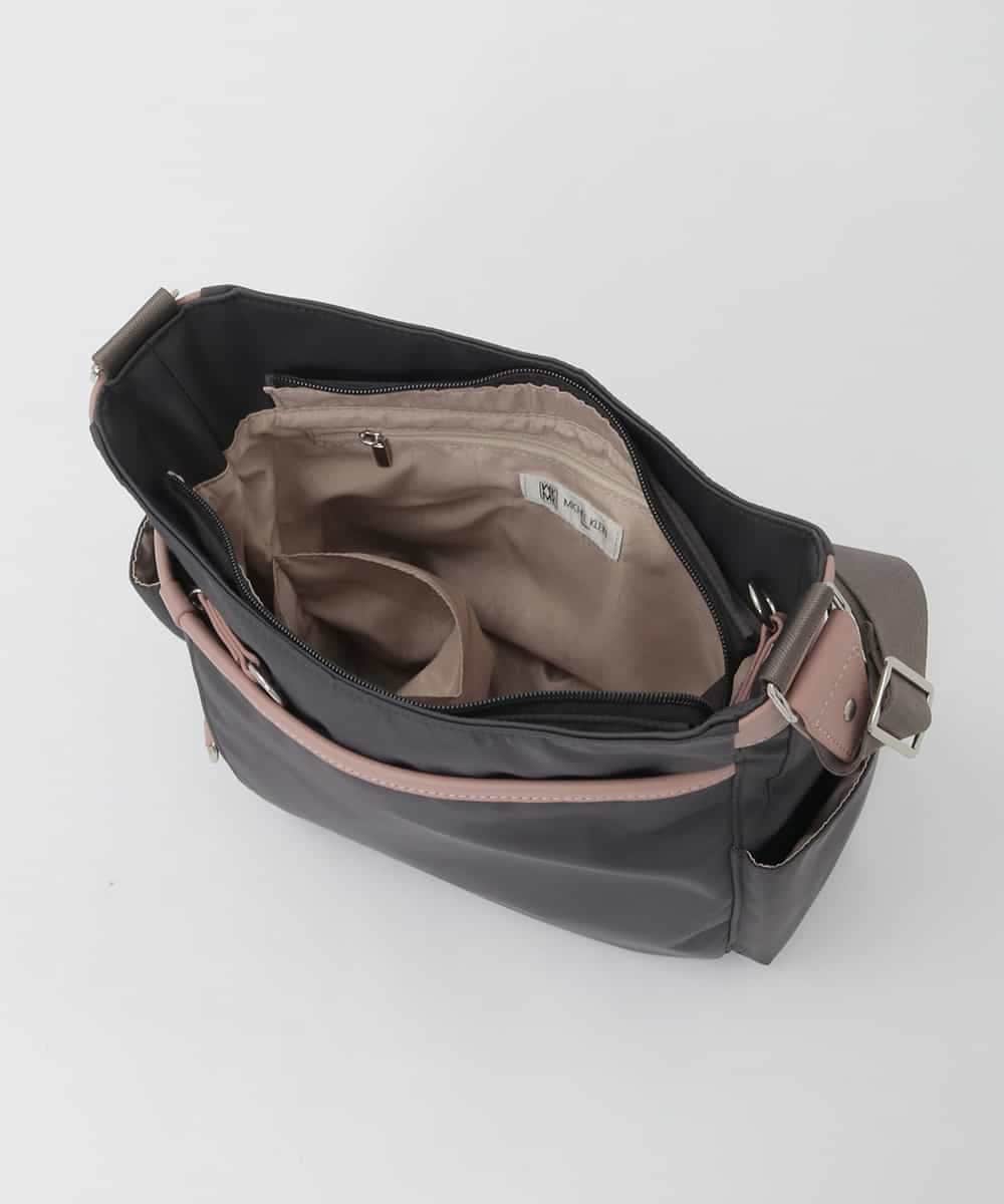 BKRAG94160 MK MICHEL KLEIN BAG(MK ミッシェルクラン バッグ) 【撥水】アクセントレザーショルダーバッグ パープル