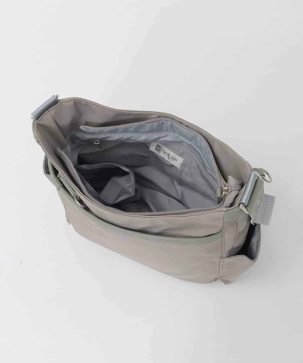 BKRAG94160 MK MICHEL KLEIN BAG(MK ミッシェルクラン バッグ) 【撥水】アクセントレザーショルダーバッグ パープル