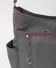 BKRAG94160 MK MICHEL KLEIN BAG(MK ミッシェルクラン バッグ) 【撥水】アクセントレザーショルダーバッグ パープル