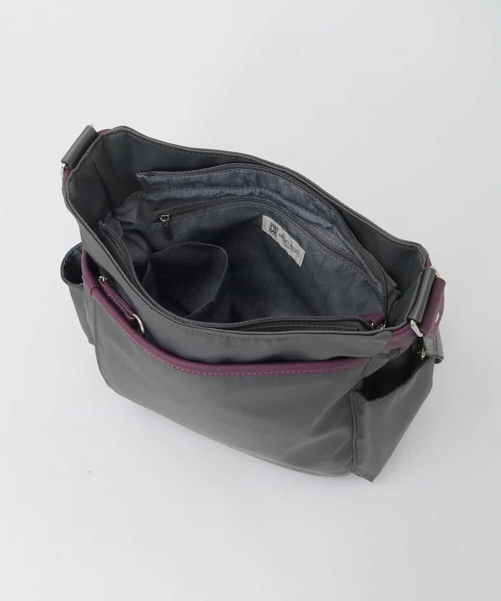 BKRAG94160 MK MICHEL KLEIN BAG(MK ミッシェルクラン バッグ) 【撥水】アクセントレザーショルダーバッグ パープル