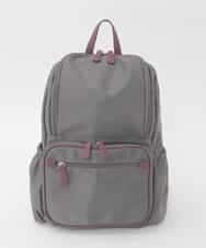 BKRAG96170 MK MICHEL KLEIN BAG(MK ミッシェルクラン バッグ) [撥水/A4収納可]多機能ポケットパイピングデザインリュック グレー