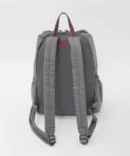 BKRAG96170 MK MICHEL KLEIN BAG(MK ミッシェルクラン バッグ) [撥水/A4収納可]多機能ポケットパイピングデザインリュック グレー