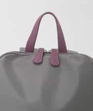 BKRAG96170 MK MICHEL KLEIN BAG(MK ミッシェルクラン バッグ) [撥水/A4収納可]多機能ポケットパイピングデザインリュック グレー