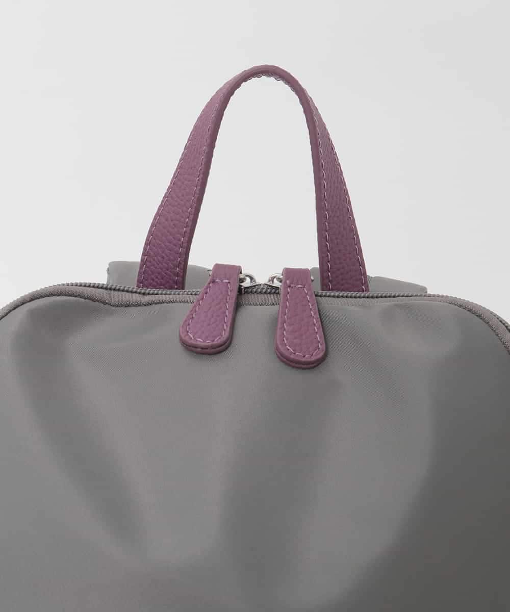 BKRAG96170 MK MICHEL KLEIN BAG(MK ミッシェルクラン バッグ) [撥水/A4収納可]多機能ポケットパイピングデザインリュック グレー