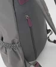 BKRAG96170 MK MICHEL KLEIN BAG(MK ミッシェルクラン バッグ) [撥水/A4収納可]多機能ポケットパイピングデザインリュック グレー