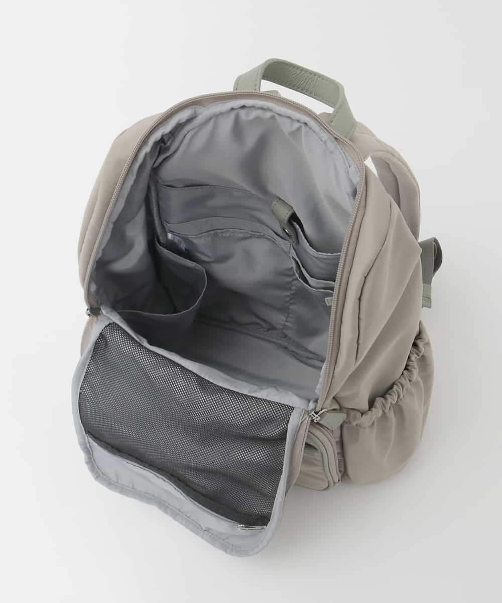BKRAG96170 MK MICHEL KLEIN BAG(MK ミッシェルクラン バッグ) [撥水/A4収納可]多機能ポケットパイピングデザインリュック グレー