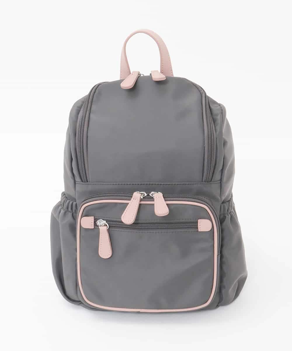 BKRAG97160 MK MICHEL KLEIN BAG(MK ミッシェルクラン バッグ) [撥水/500g以下]多機能ポケットパイピングデザインコンパクトリュック パープル