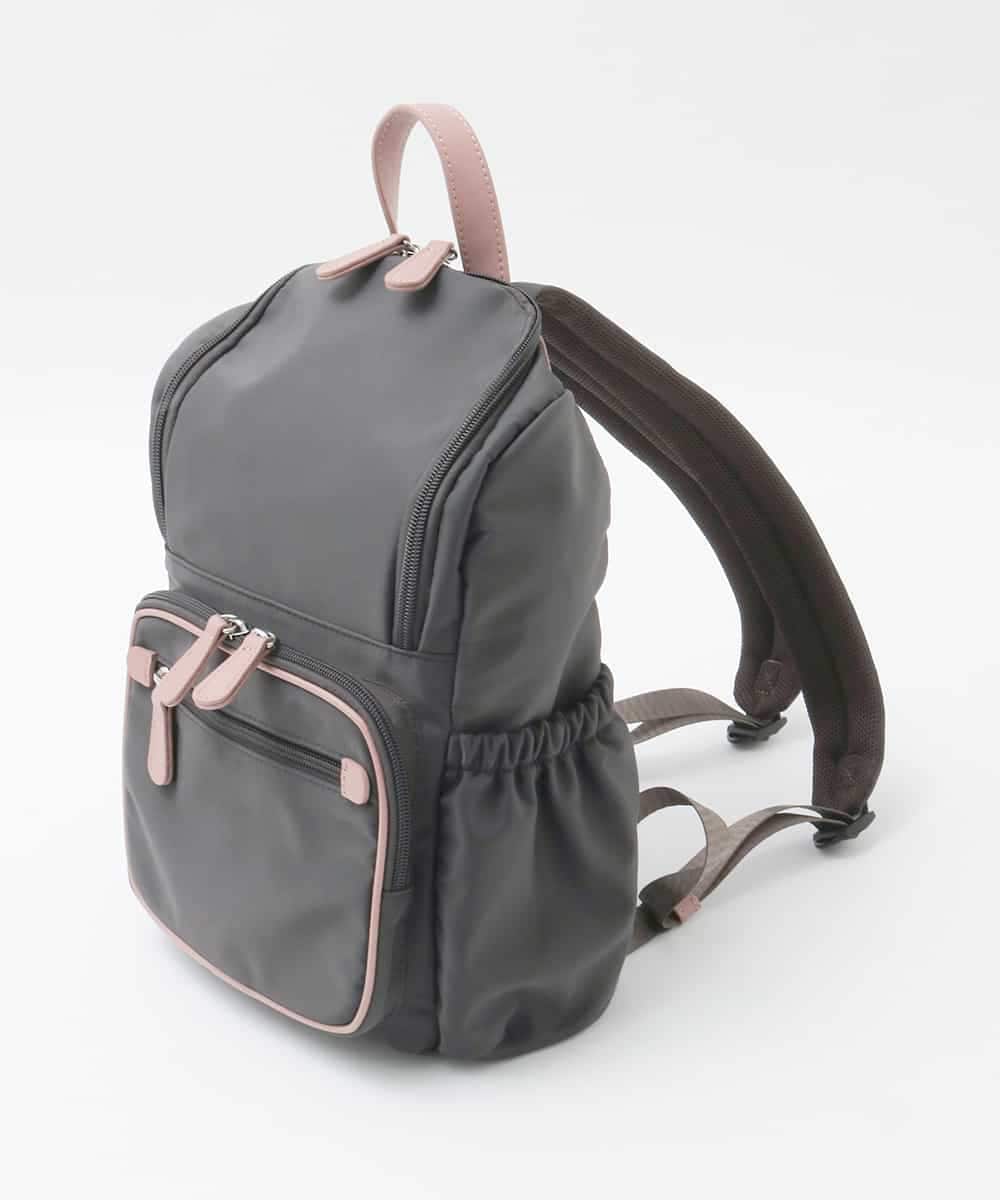 BKRAG97160 MK MICHEL KLEIN BAG(MK ミッシェルクラン バッグ) [撥水/500g以下]多機能ポケットパイピングデザインコンパクトリュック パープル