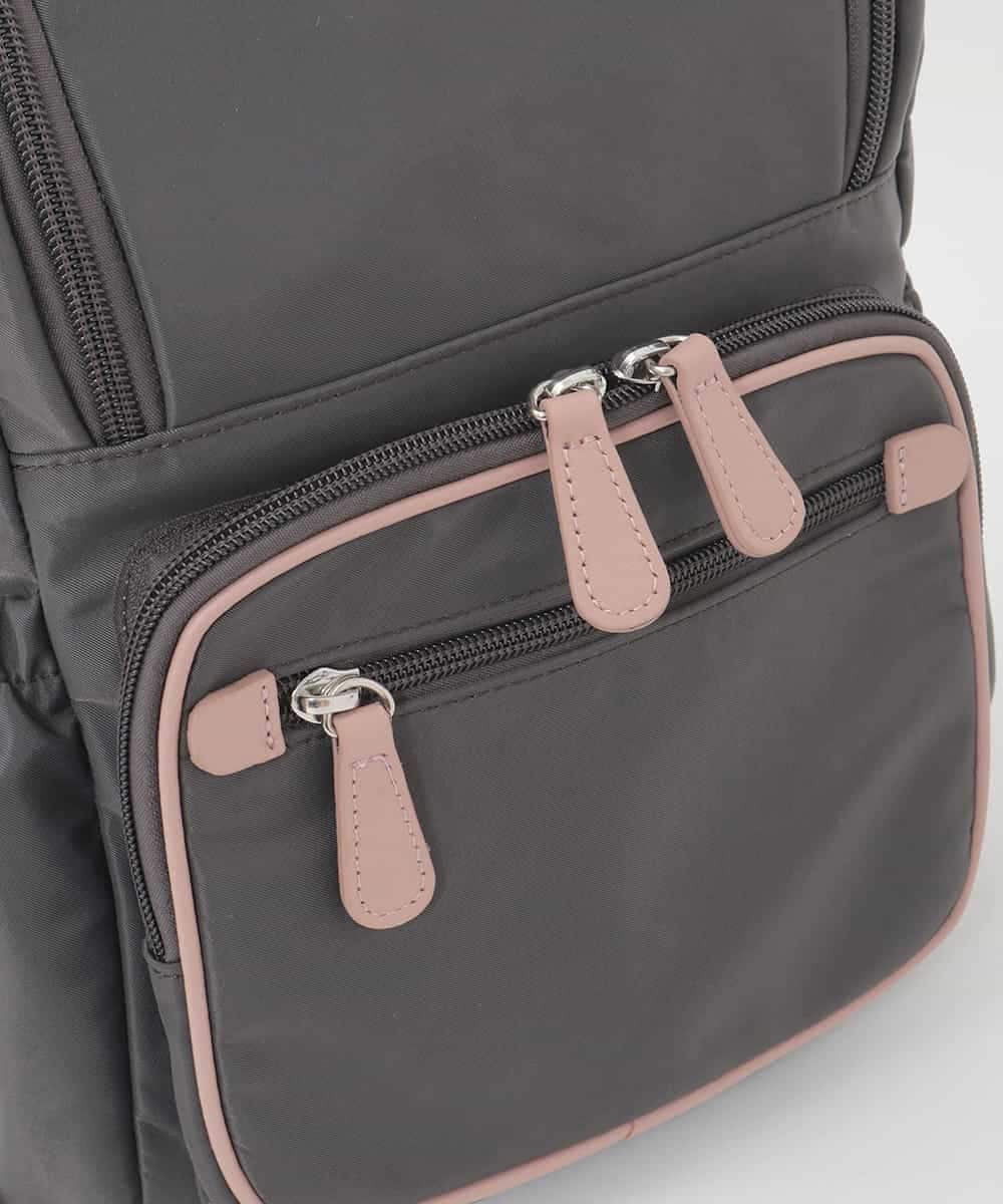 BKRAG97160 MK MICHEL KLEIN BAG(MK ミッシェルクラン バッグ) [撥水/500g以下]多機能ポケットパイピングデザインコンパクトリュック パープル