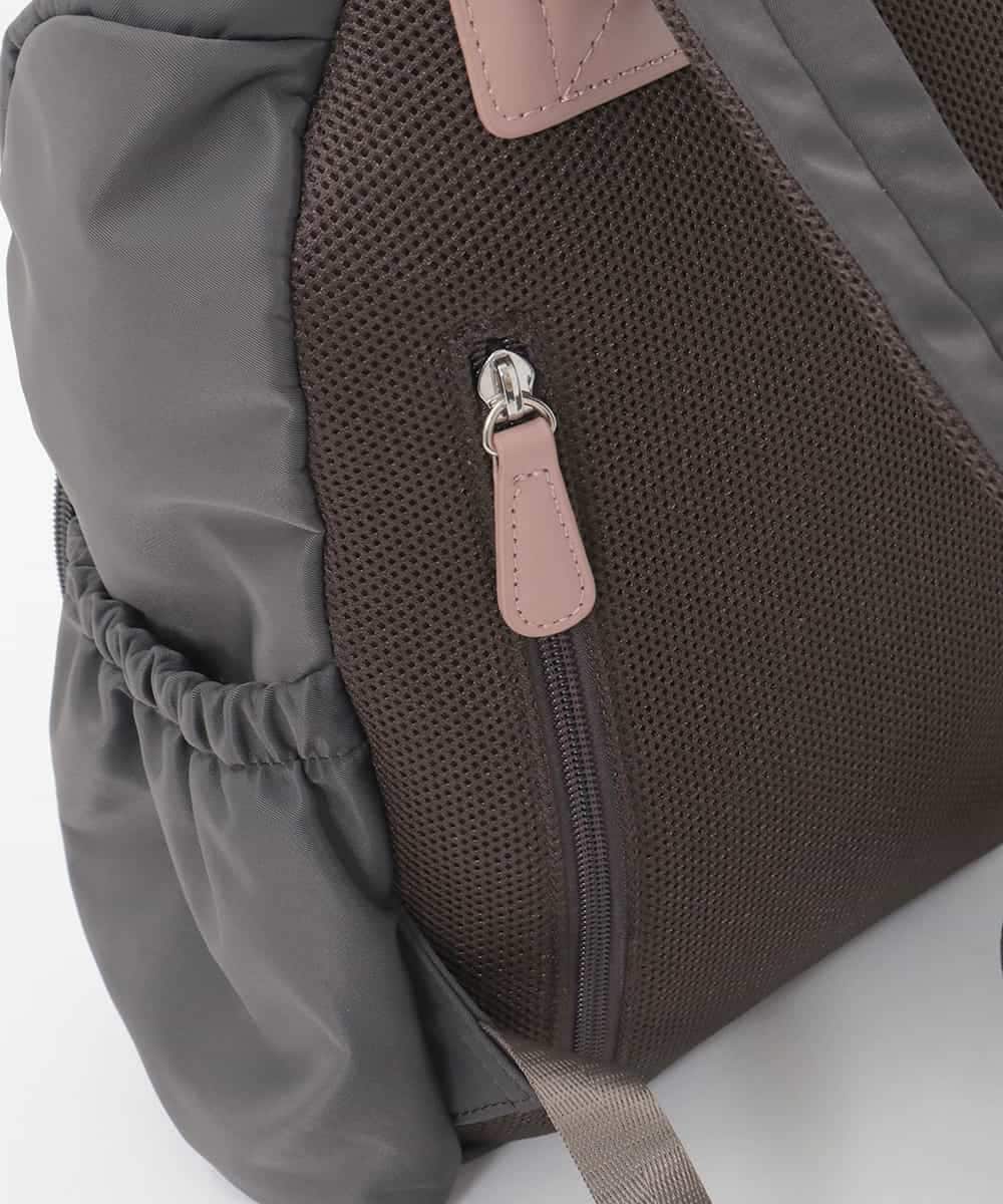 BKRAG97160 MK MICHEL KLEIN BAG(MK ミッシェルクラン バッグ) [撥水/500g以下]多機能ポケットパイピングデザインコンパクトリュック パープル