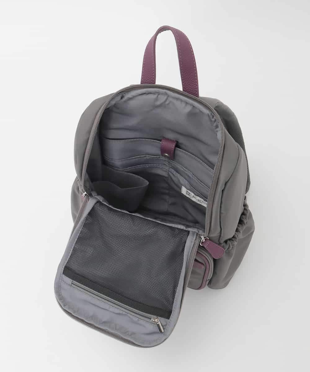 BKRAG97160 MK MICHEL KLEIN BAG(MK ミッシェルクラン バッグ) [撥水/500g以下]多機能ポケットパイピングデザインコンパクトリュック パープル