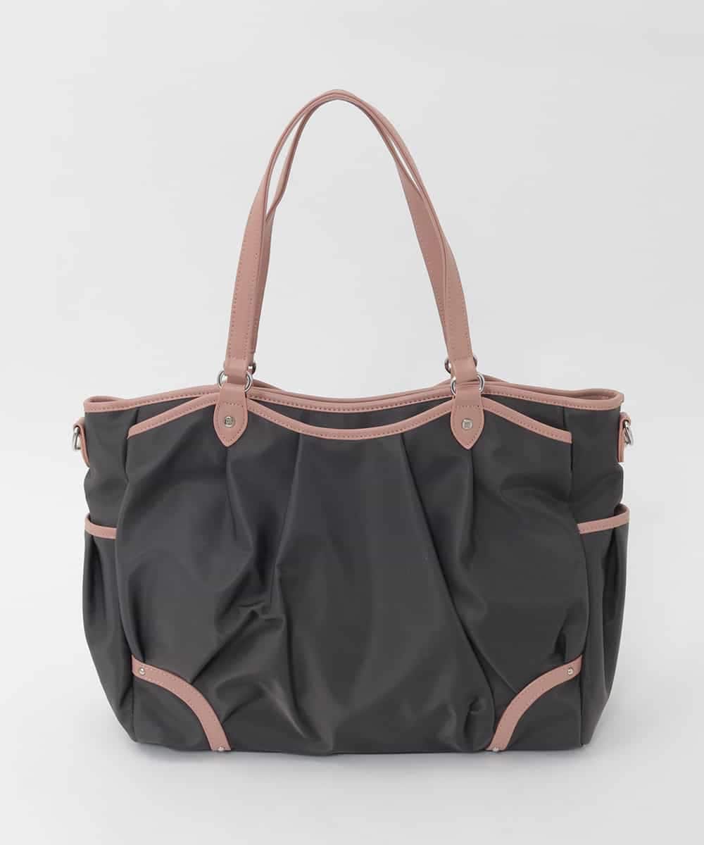 BKRAG98220 MK MICHEL KLEIN BAG(MK ミッシェルクラン バッグ) [2WAY/撥水/A4収納可]レザージョイントタックデザイントートバッグ パープル