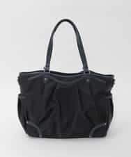 BKRAG98220 MK MICHEL KLEIN BAG(MK ミッシェルクラン バッグ) [2WAY/撥水/A4収納可]レザージョイントタックデザイントートバッグ ホワイト