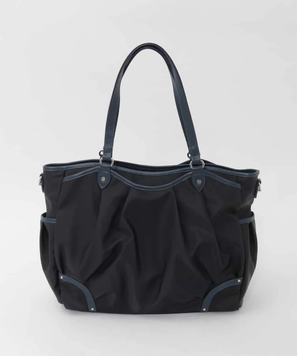 BKRAG98220 MK MICHEL KLEIN BAG(MK ミッシェルクラン バッグ) [2WAY/撥水/A4収納可]レザージョイントタックデザイントートバッグ ホワイト
