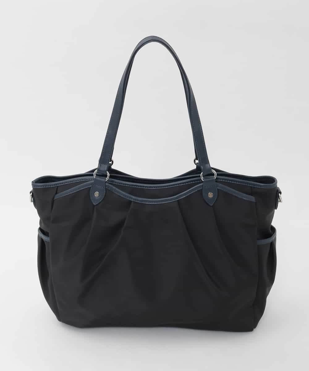 BKRAG98220 MK MICHEL KLEIN BAG(MK ミッシェルクラン バッグ) [2WAY/撥水/A4収納可]レザージョイントタックデザイントートバッグ ホワイト