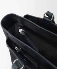BKRAG98220 MK MICHEL KLEIN BAG(MK ミッシェルクラン バッグ) [2WAY/撥水/A4収納可]レザージョイントタックデザイントートバッグ ホワイト