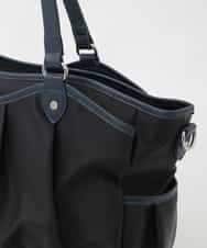 BKRAG98220 MK MICHEL KLEIN BAG(MK ミッシェルクラン バッグ) [2WAY/撥水/A4収納可]レザージョイントタックデザイントートバッグ ホワイト
