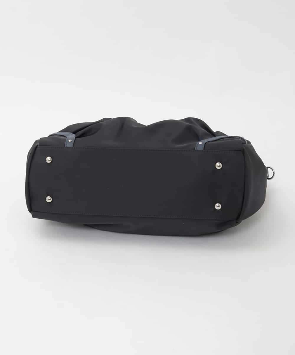 BKRAG98220 MK MICHEL KLEIN BAG(MK ミッシェルクラン バッグ) [2WAY/撥水/A4収納可]レザージョイントタックデザイントートバッグ ホワイト