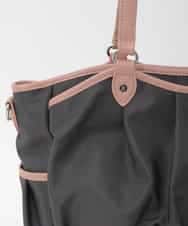 BKRAG98220 MK MICHEL KLEIN BAG(MK ミッシェルクラン バッグ) [2WAY/撥水/A4収納可]レザージョイントタックデザイントートバッグ ホワイト