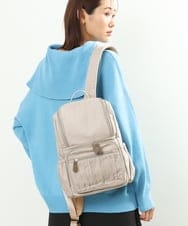 BKRAS42125 MK MICHEL KLEIN BAG(MK ミッシェルクラン バッグ) ギャザーアクセントバックパック S ベージュ
