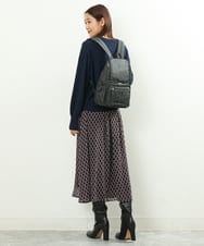 BKRAS42125 MK MICHEL KLEIN BAG(MK ミッシェルクラン バッグ) ギャザーアクセントバックパック S グレー
