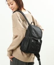 BKRAS42125 MK MICHEL KLEIN BAG(MK ミッシェルクラン バッグ) ギャザーアクセントバックパック S ブラック