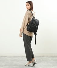 BKRAS42125 MK MICHEL KLEIN BAG(MK ミッシェルクラン バッグ) ギャザーアクセントバックパック S ブラック