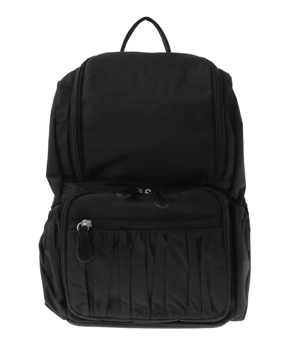 BKRAS42125 MK MICHEL KLEIN BAG(MK ミッシェルクラン バッグ) ギャザーアクセントバックパック S ブラック