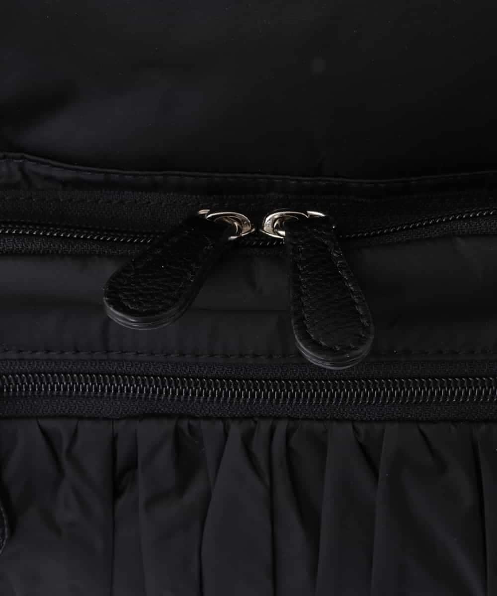 BKRAS42125 MK MICHEL KLEIN BAG(MK ミッシェルクラン バッグ) ギャザーアクセントバックパック S ブラック