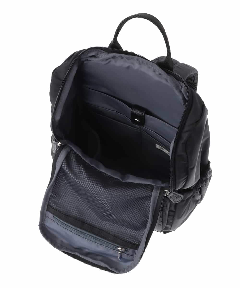 BKRAS42125 MK MICHEL KLEIN BAG(MK ミッシェルクラン バッグ) ギャザーアクセントバックパック S ブラック