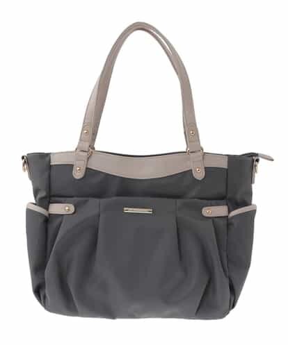 BKRAV31170 MK MICHEL KLEIN BAG ［撥水加工］レザーアクセントショルダーバッグ