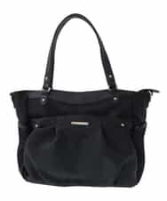 BKRAV31170 MK MICHEL KLEIN BAG(MK ミッシェルクラン バッグ) ［撥水加工］レザーアクセントショルダーバッグ ブラック