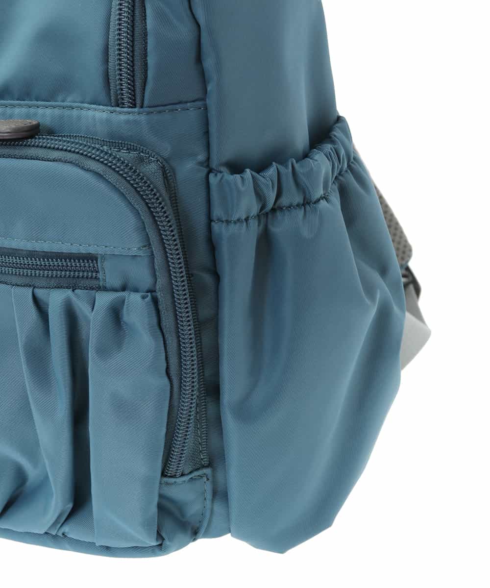 BKRAV42140 MK MICHEL KLEIN BAG(MK ミッシェルクラン バッグ) ギャザーアクセントバックパック S ライトブルー