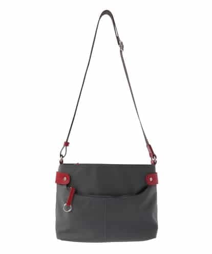 BKRAV91135 MK MICHEL KLEIN BAG [撥水・軽量][ペットボトルホルダー付き]アクセントレザーコンパクトショルダーバッグ