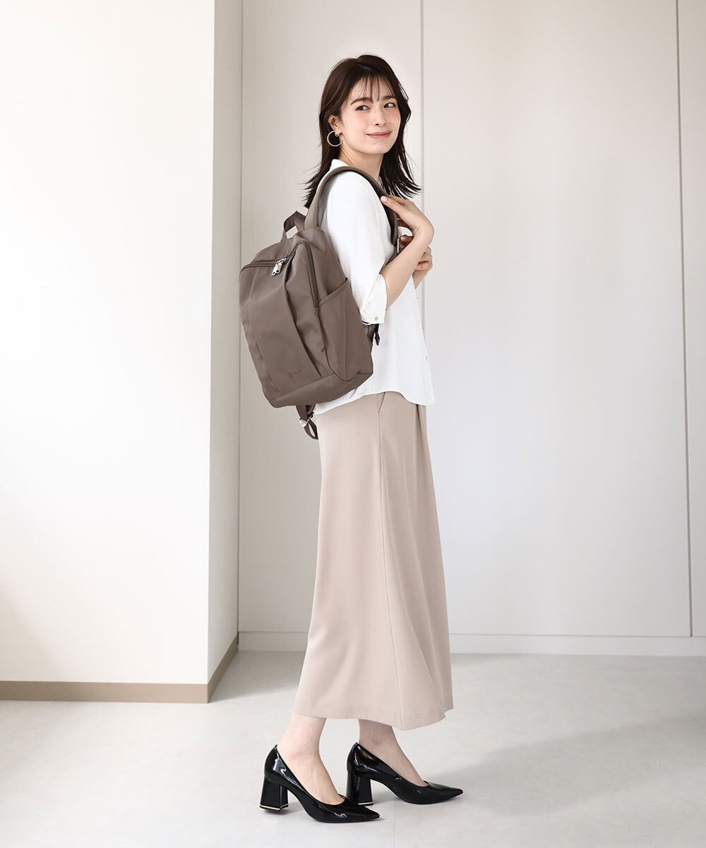 BKRGA02160 MK MICHEL KLEIN BAG(MK ミッシェルクラン バッグ) [撥水加工]フロントタックコンパクトリュック ベージュ