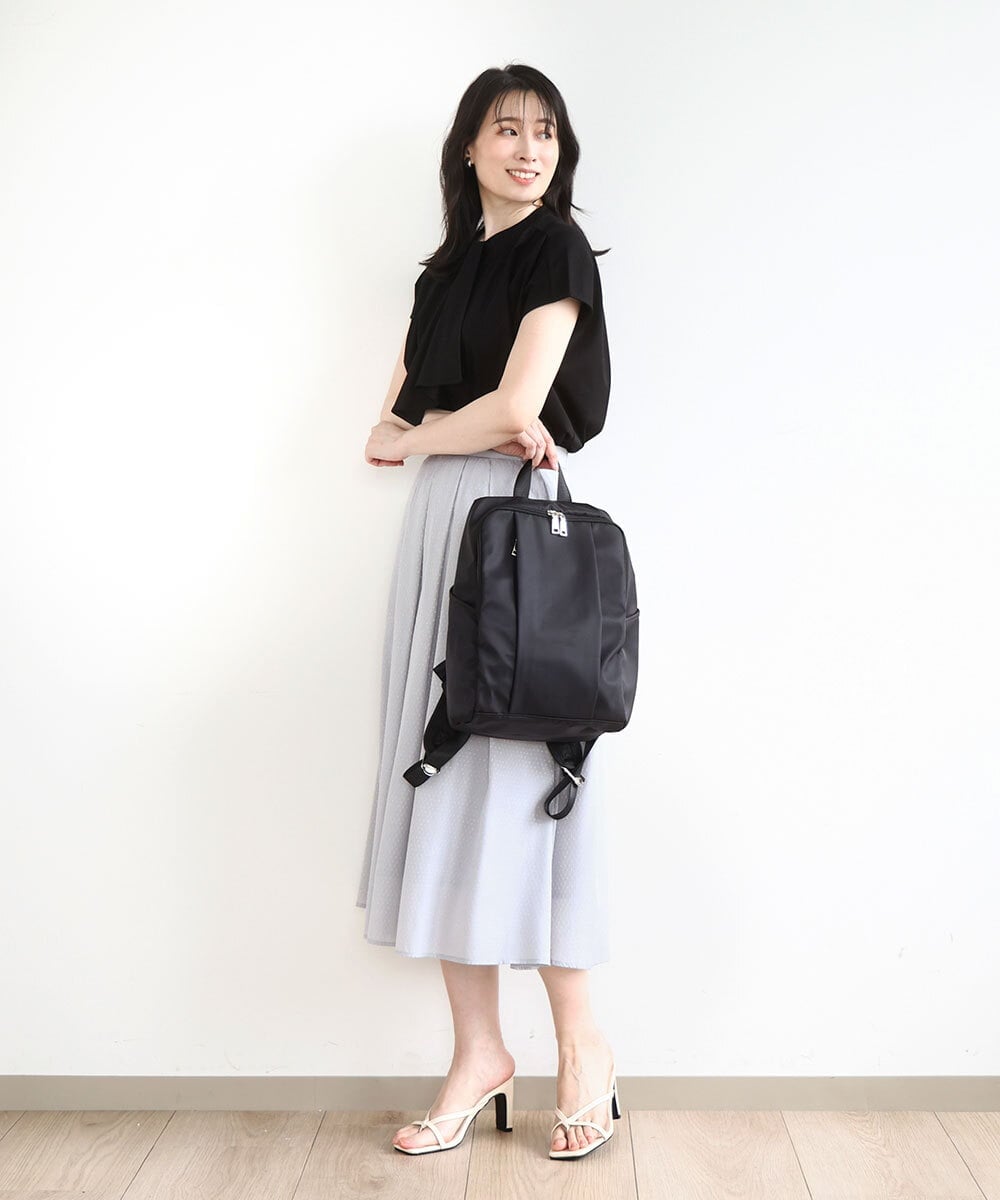 BKRGA02160 MK MICHEL KLEIN BAG(MK ミッシェルクラン バッグ) [撥水加工]フロントタックコンパクトリュック ベージュ