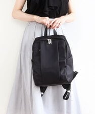 BKRGA02160 MK MICHEL KLEIN BAG(MK ミッシェルクラン バッグ) [撥水加工]フロントタックコンパクトリュック ブラック