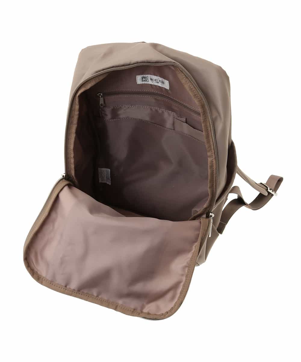 BKRGA02160 MK MICHEL KLEIN BAG(MK ミッシェルクラン バッグ) [撥水加工]フロントタックコンパクトリュック ベージュ