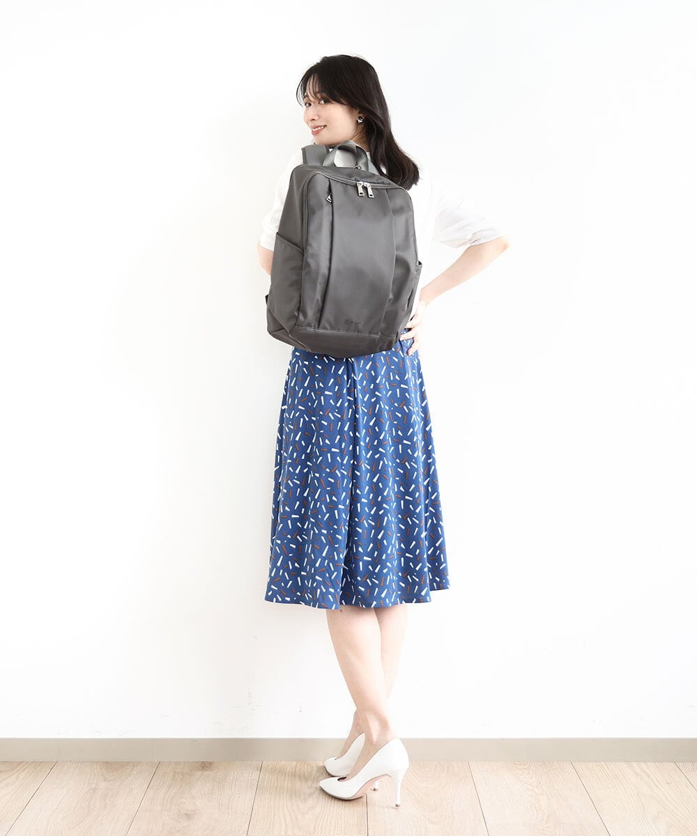 BKRGA03170 MK MICHEL KLEIN BAG(MK ミッシェルクラン バッグ) [撥水加工]フロントタックデザインリュック ベージュ