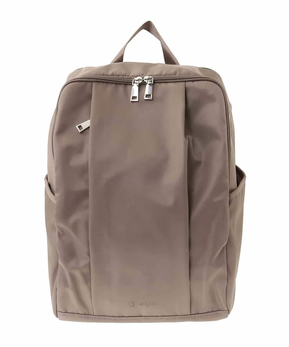 BKRGA03170 MK MICHEL KLEIN BAG(MK ミッシェルクラン バッグ) [撥水加工]フロントタックデザインリュック ベージュ