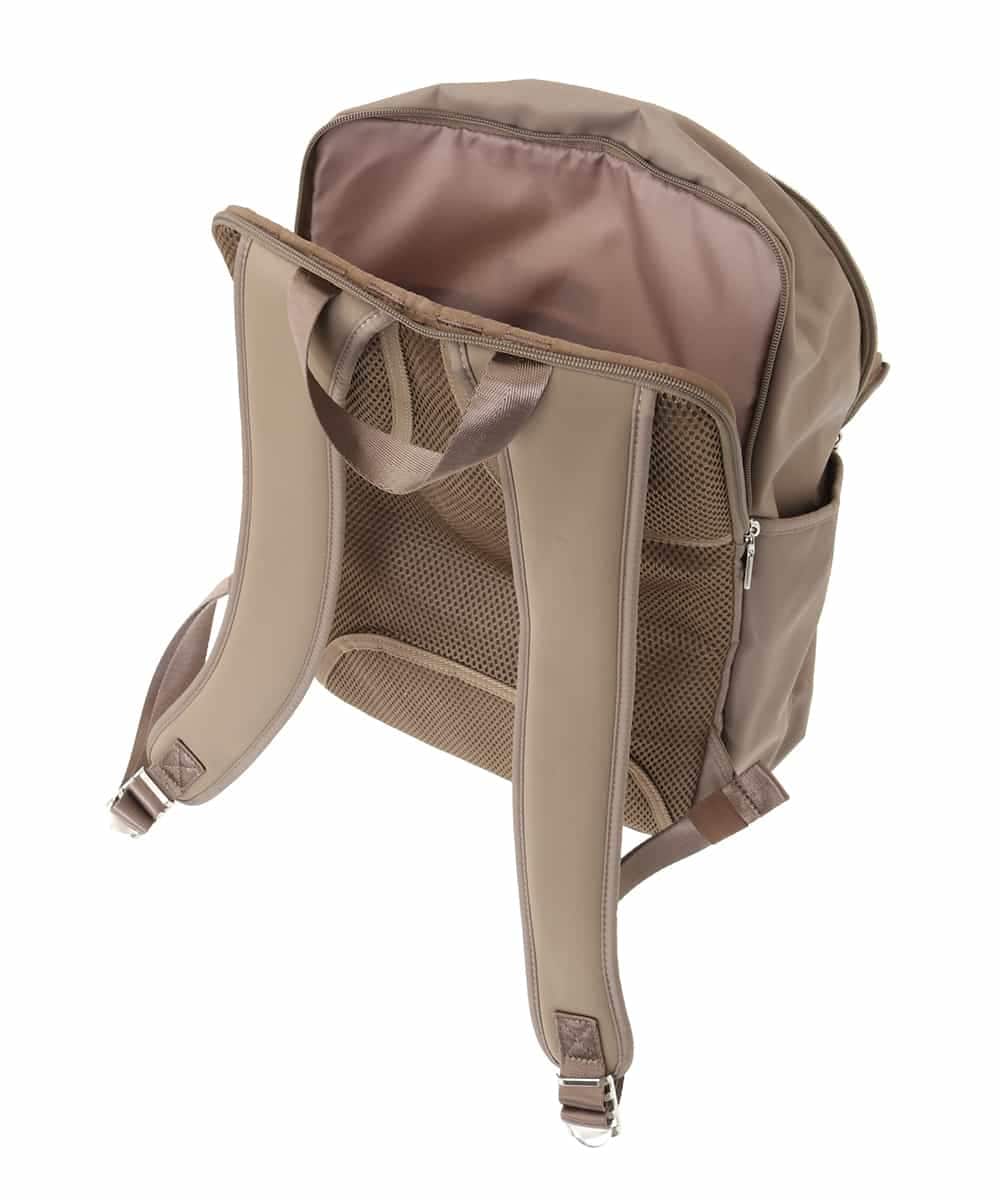 BKRGA03170 MK MICHEL KLEIN BAG(MK ミッシェルクラン バッグ) [撥水加工]フロントタックデザインリュック ベージュ
