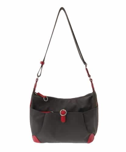 BKRGA81140 MK MICHEL KLEIN BAG [撥水/500g以下の軽量]レザーポイントナイロンショルダーバッグ