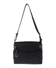 BKRGA91135 MK MICHEL KLEIN BAG(MK ミッシェルクラン バッグ) [撥水/500g以下の軽量]アクセントレザーコンパクトショルダーバッグ ブラウン×レッド