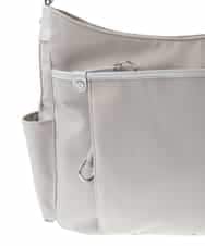 BKRGA94160 MK MICHEL KLEIN BAG(MK ミッシェルクラン バッグ) [撥水/500g以下の軽量]アクセントレザーショルダーバッグ グレージュ×ベージュ