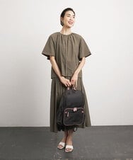 BKRGA96170 MK MICHEL KLEIN BAG(MK ミッシェルクラン バッグ) [撥水加工/A4収納]スクエアデザインバックパック ブラック