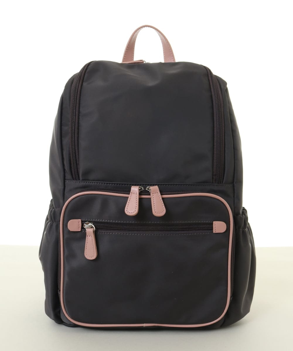 BKRGA96170 MK MICHEL KLEIN BAG(MK ミッシェルクラン バッグ) [撥水加工/A4収納]スクエアデザインバックパック ブラック