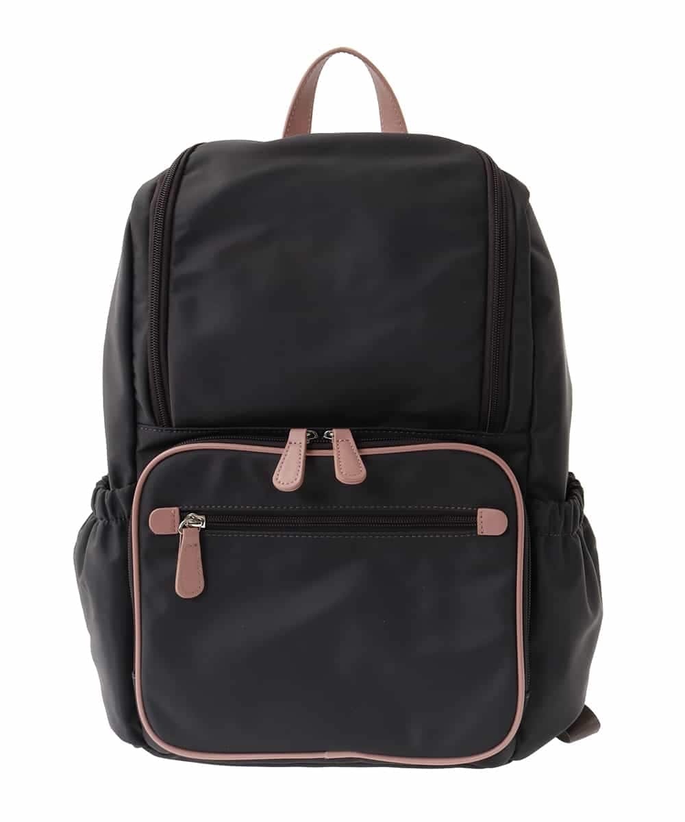 BKRGA96170 MK MICHEL KLEIN BAG(MK ミッシェルクラン バッグ) [撥水加工/A4収納]スクエアデザインバックパック ブラック