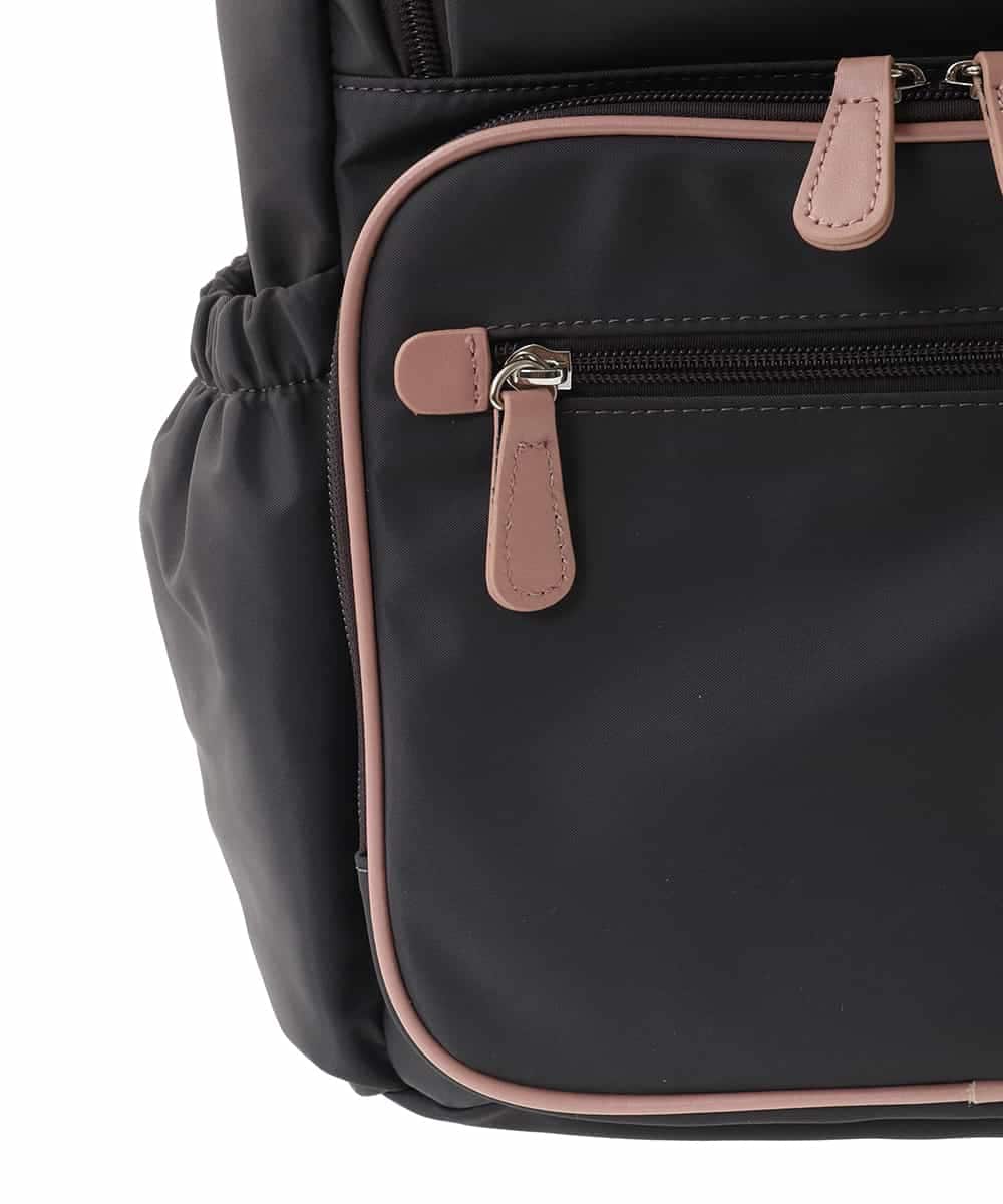 BKRGA96170 MK MICHEL KLEIN BAG(MK ミッシェルクラン バッグ) [撥水加工/A4収納]スクエアデザインバックパック ブラック